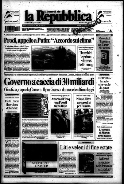 Il lunedì de La repubblica